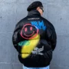 mens-happy-graffiti-print-puffer-jacket