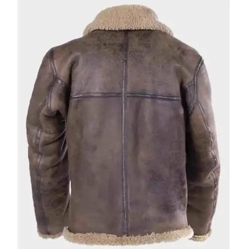 mens-brown-shearling-distressed-leather-jacket
