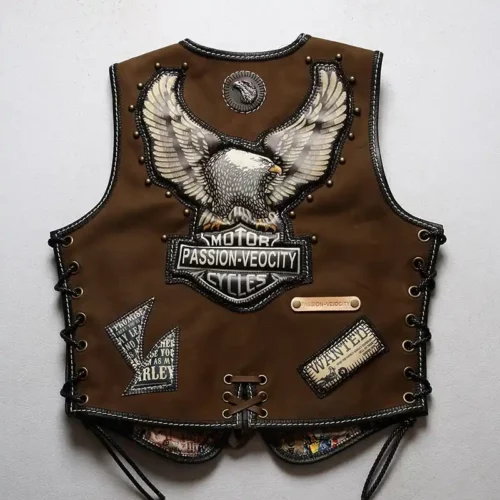 dark-brown-horsehide-biker-vest-5