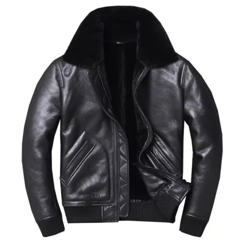 mens-black-aviator-bomber-jacket