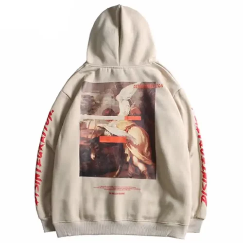 mens-retro-painting-print-loose-hoodie
