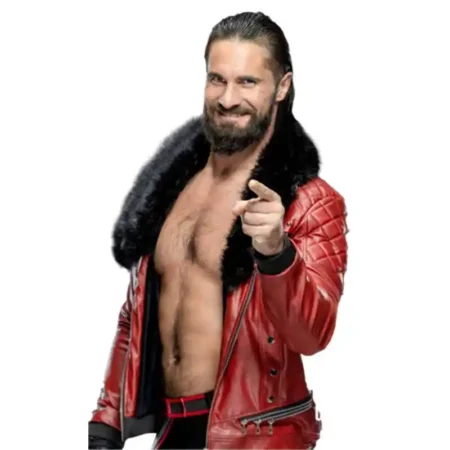 wwe-seth-rollins-quilted-red-jacket