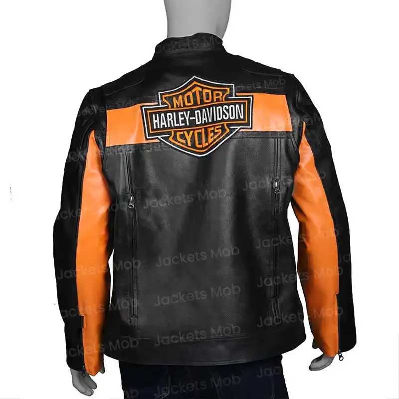 Harley Davidson Distressed Biker Leather Jacket | Jackets MOB