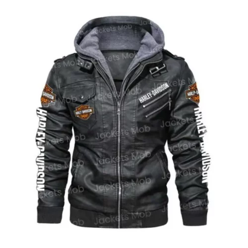 harley-davidson-motorcycle-black-bomber-jacket