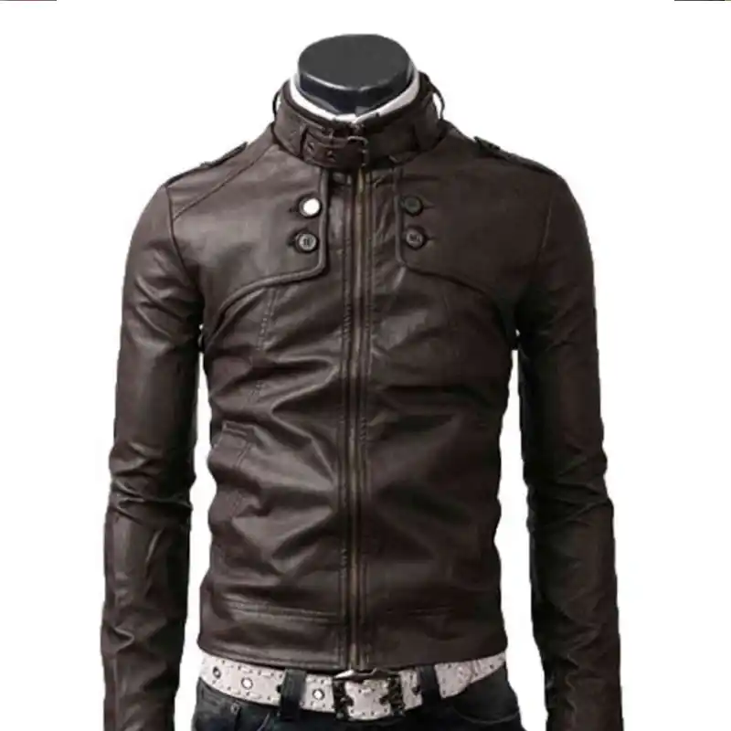 button-pocket-slim-dark-brown-jacket