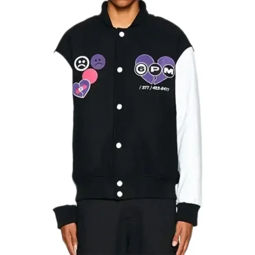 6pm sad boys club varsity jacket