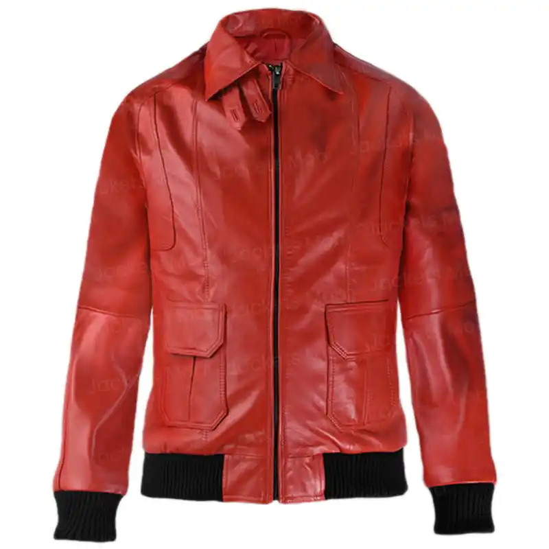 shirt-style-collar-red-leather-jacket