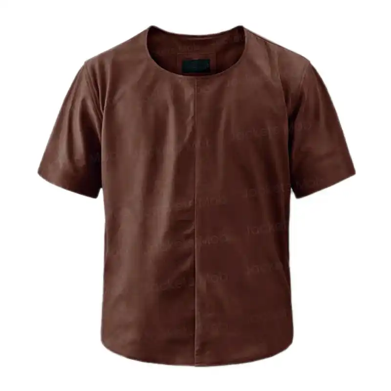 Light Weight Genuine Leather T-Shirt