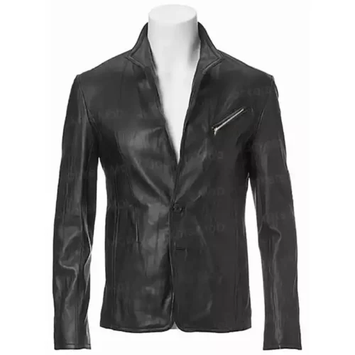 black-zipper-leather-blazer