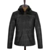 black-fur-collar-leather-jacket