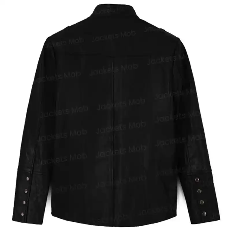 Stylish Black Leather Jacket Jackets MOB