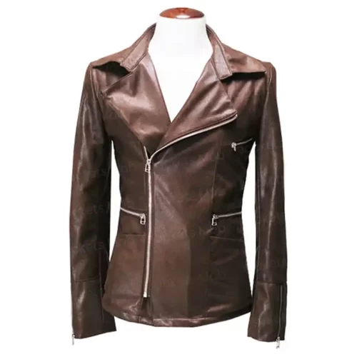 womens-notched-collar-brown-leather-jacket