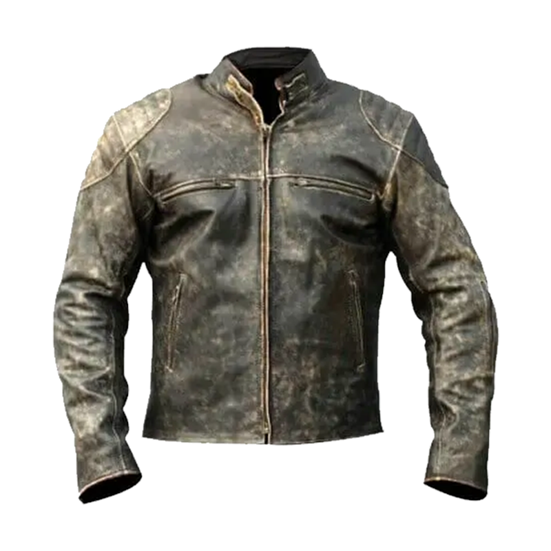distressed-black-leather-motorcycle-jacket