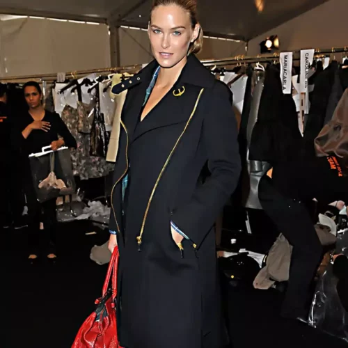 bar refaeli paris fashion week louis vuitton show coat replica