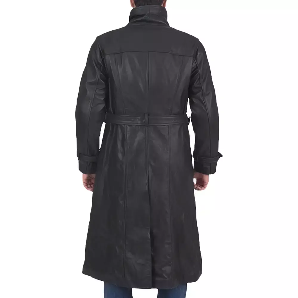 Leather Trench Duster Coat For Men | Jackets MOB