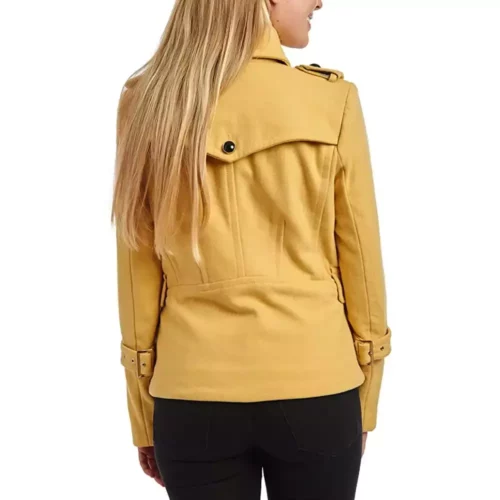 madelyn double breasted wool pea coat women