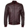 tommy-ox-blood-bomber-leather-jacket