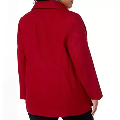 womens double breasted plus size pea coat