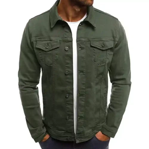 mens-green-denim-jean-jacket