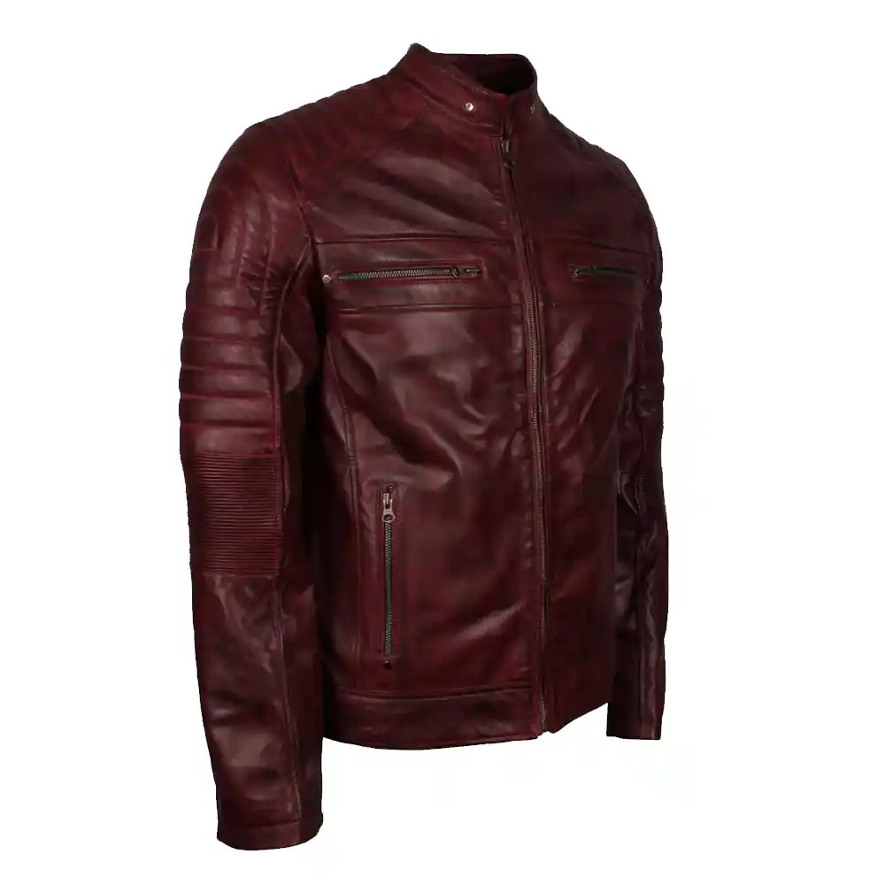 mens-vintage-cafe-racer-maroon-waxed-leather-jacket