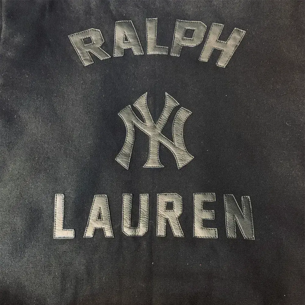 Nwt Polo Ralph Lauren Black Yankees Varsity Jacket