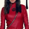 the-umbrella-academy-cazzie-david-red-leather-jacket