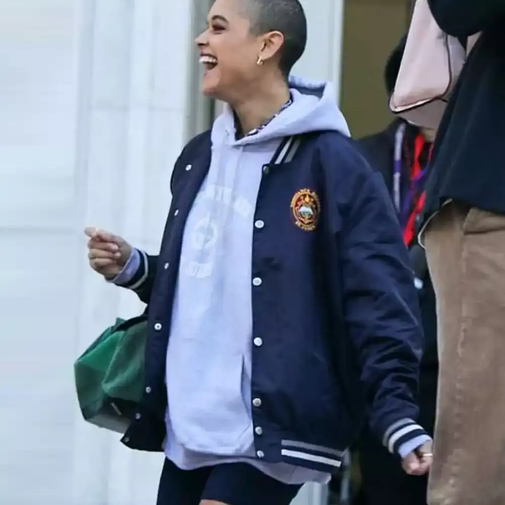 Julien Gossip Girl 2021 Blue Varsity Jacket Jackets MOB