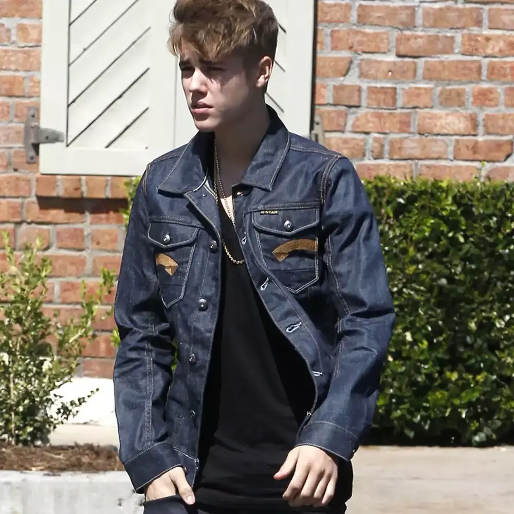 Justin Bieber Drew Blue Jacket