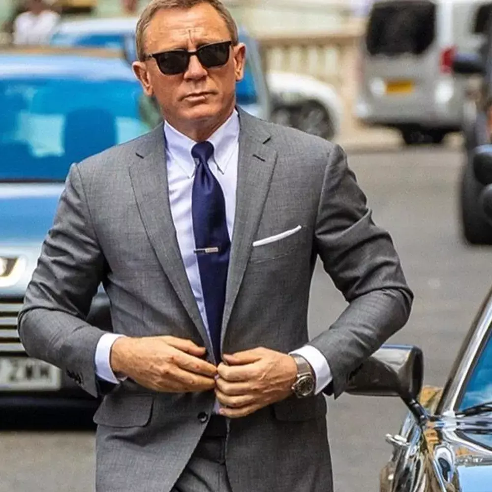 No Time To Die James Bond Grey Suit | Jackets MOB