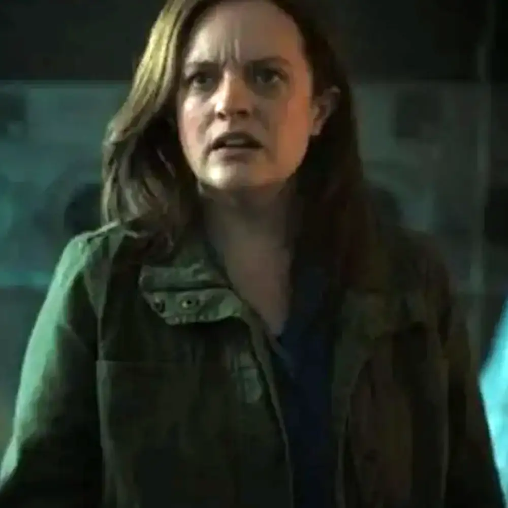 Shining Girls 2022 Elisabeth Moss Cotton Green Jacket JM