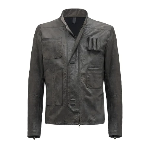 star wars the force awakens han solo leather jacket