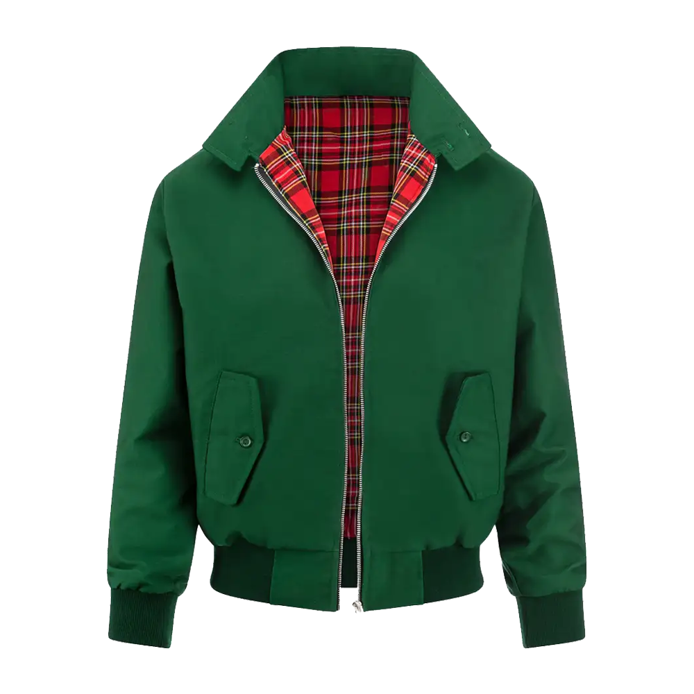 classic green harrington jacket