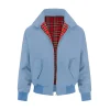 classic light blue harrington jacket