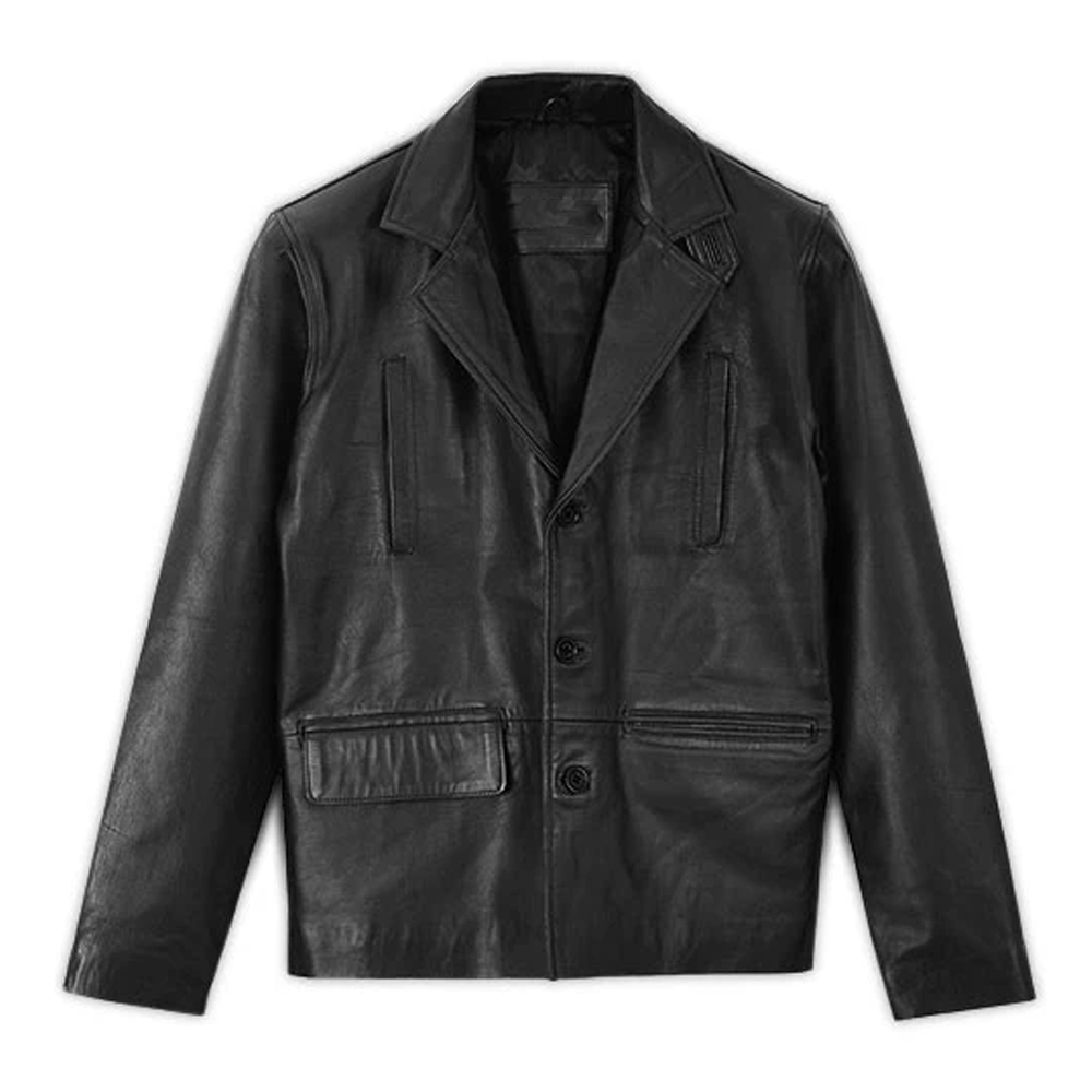max payne blazer leather jacket