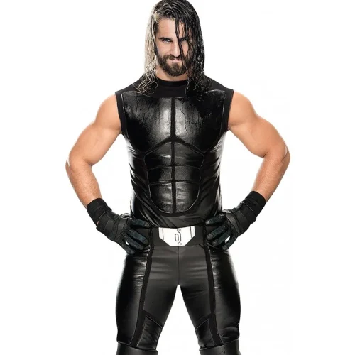seth-rollins-wwe-black-leather-vest