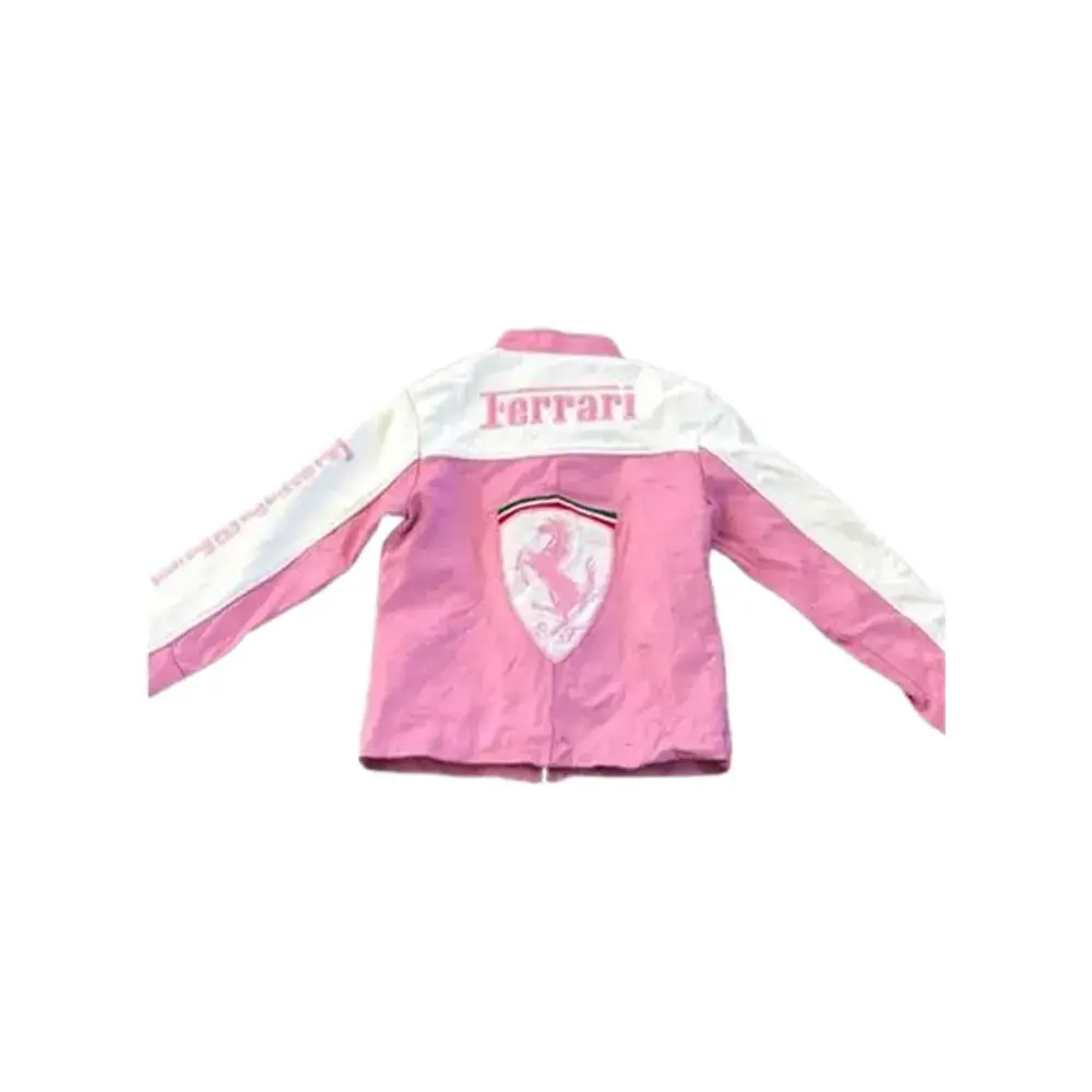 ferrari pink & white jacket