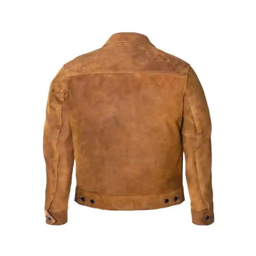 it ends with us brandon sklenar suede leather jacket