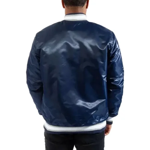 men’s georgetown blue bomber jacket