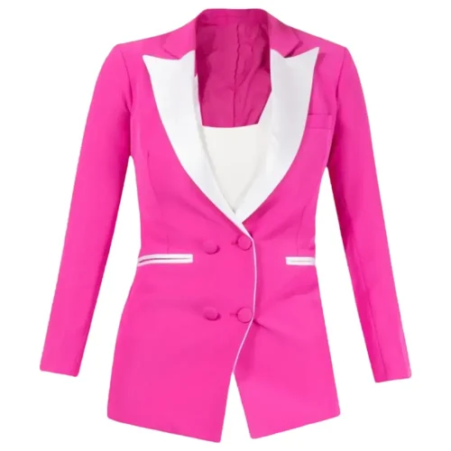 barbie margot robbie pink blazer