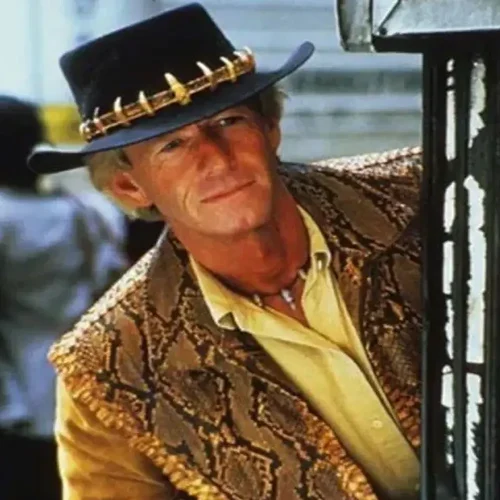 crocodile dundee paul hogan leather jacket