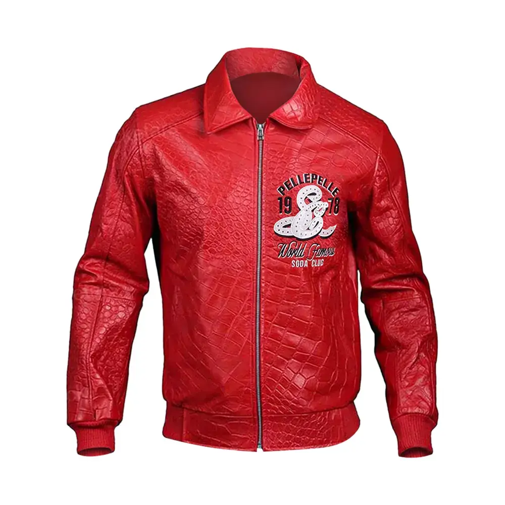 pelle pelle soda club 1978 red leather jacket