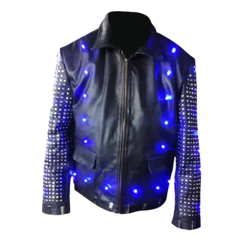 chris jericho light up leather jacket