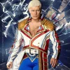 cody rhodes wwe military leather coat