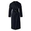 double face wool robe long coat