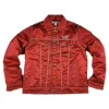 red peppers satin trucker jacket
