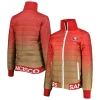 san francisco 49ers gold puffer jacket