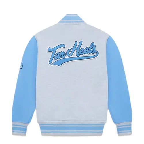 ncaa north carolina tar heels fleece varsity jacket