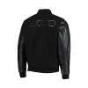 nfl chicago bears black varsity jacket