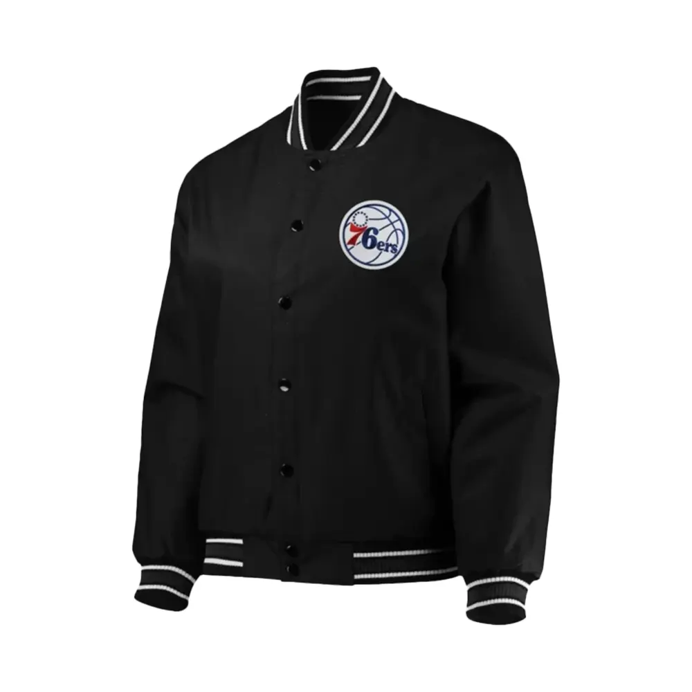 philadelphia 76ers poly twill jacket