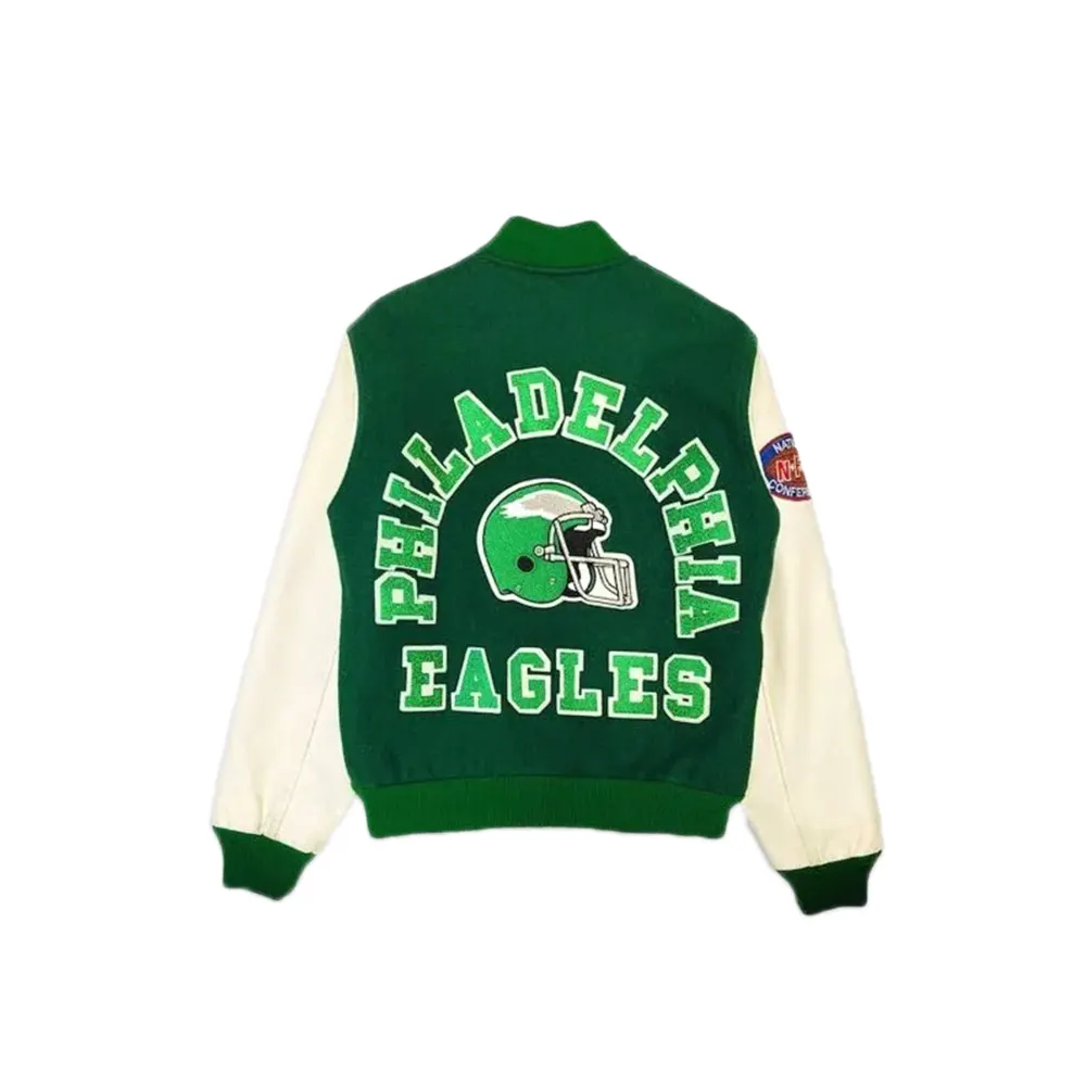 philadelphia eagles 80s bomber jacket